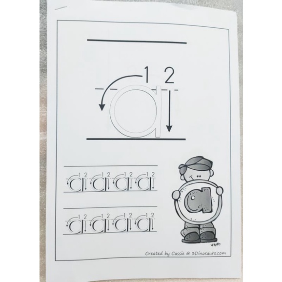 26 Halaman Lembar Menulis abc Huruf Kecil | Worksheet Lowercase Writting| Calistung