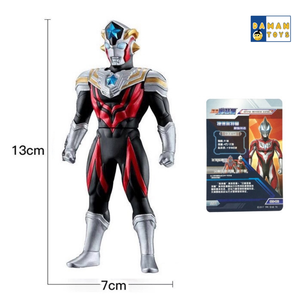 Mainan Robot Ultraman Zero Geed Ginga Trigger 13 cm Blind Box Bonus Kartu