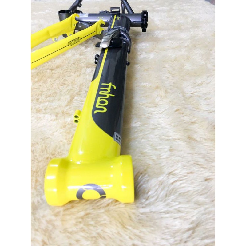 Frame Fork Fnhon Storm abu abu kuning 2 warna grey yellow Discbrake DB Disc brake