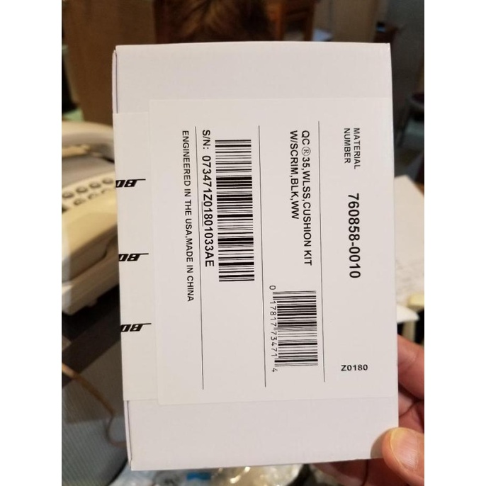 Bose QuietComfort QC35 / QC35ii ear cushion kit Hitam / Silver