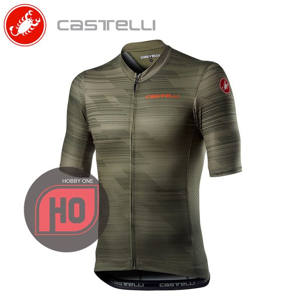 CASTELLI RAPIDO JERSEY MEN MILITARY GREEN Short Sleeve - Jersey Sepeda