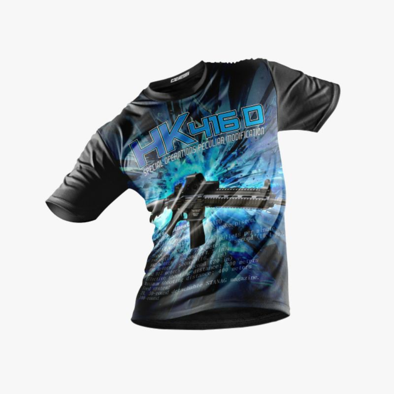 Kaos jersey drifit army single printing
