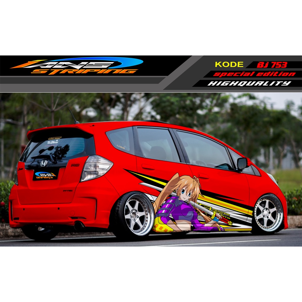 VARIASI STICKER MOBIL HONDA BRIO AGYA JAZZ AVANZA YARIS / DECAL STICKER MOBIL JAZZ / STIKER MOBIL