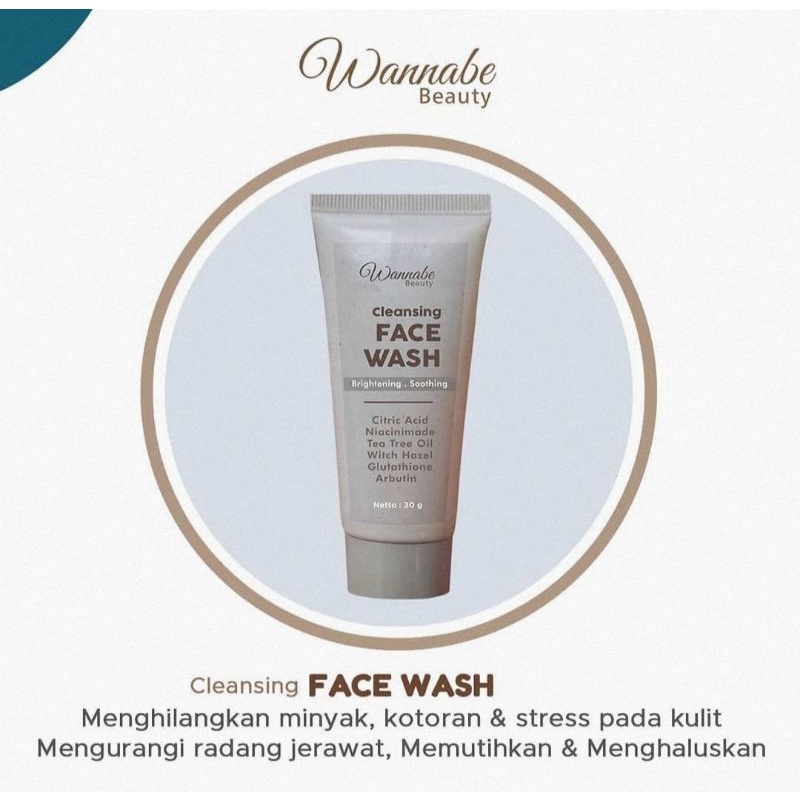 Face wash Wannabe Beauty||Sabun Muka||Brightening||Soothing
