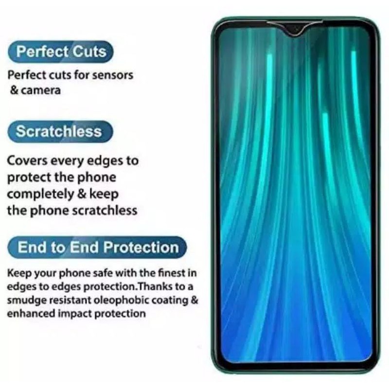 TAMPERED GLASS FULL COVER REDMi NOTE 8 PRO KUALITAS PREMIUM