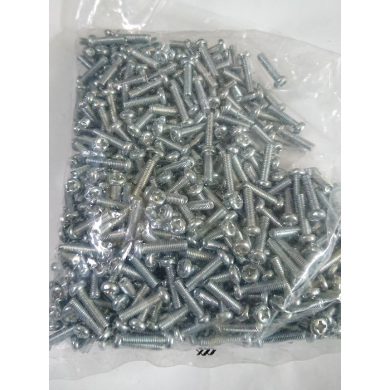 mur+baut 3mm x 14mm, (10 pasang).