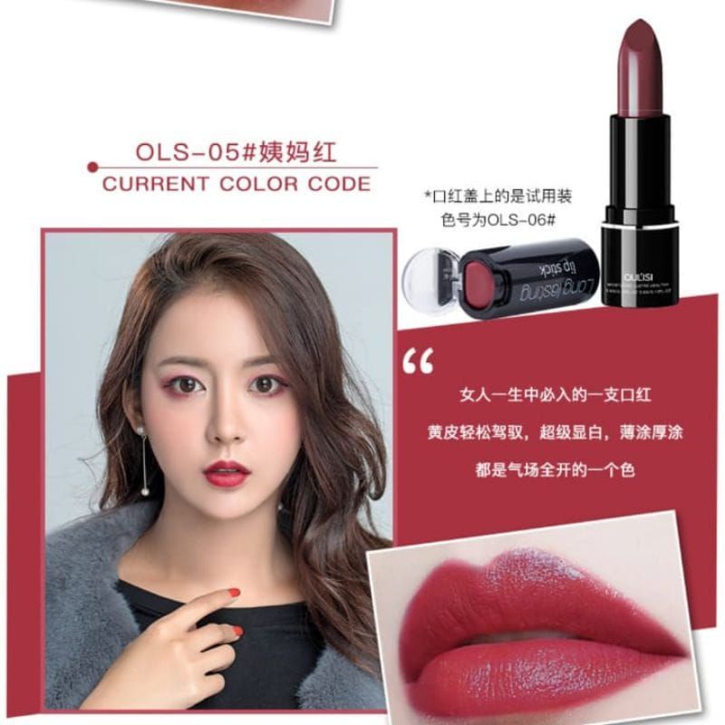 Medan Termurah Lipstik long stay Lipstick oulisi Long lasting