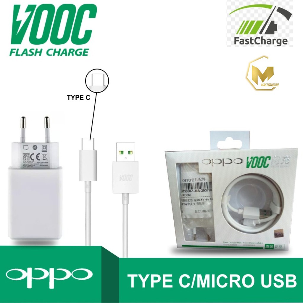 BM010 AK779 Charger Cashan OPPO VOOC a5 a92020 tipe c ORIGINAL100% support VOOC Fast Charging 4amper MA294