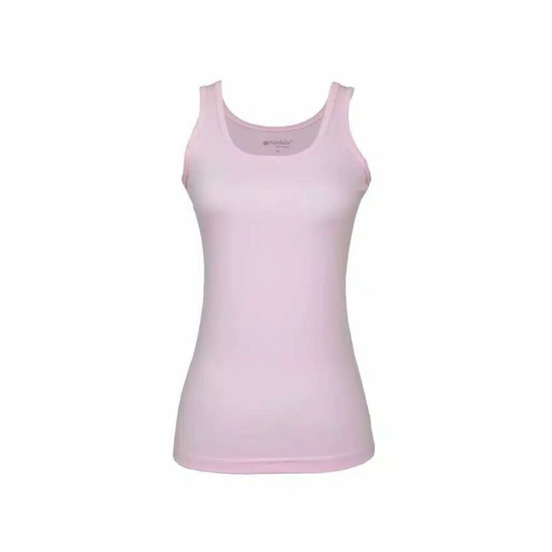 TANKTOP PREMIUM WANITA NATHALIE NTA750 / TANKTOP POLOS / 1PCS / TANKTOP TALI BESAR / TANKTOP WANITA-PINK