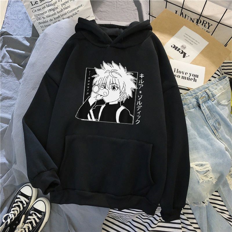S - XXXXXL(6XL) Hoodie HUNTER X HUNTER BIGSIZE Hoodie Anime Killua zoldyck Jaket Japanese Hunter