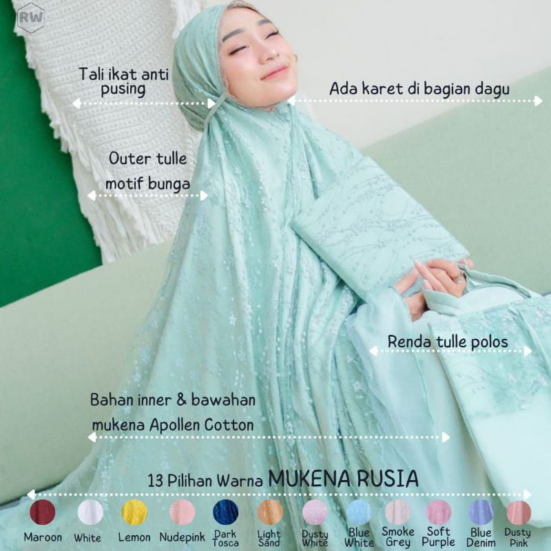 MUKENA RUSIA BY DALANOVA | MUKENA MERK DALANOVA | DALANOVA ORIGINAL