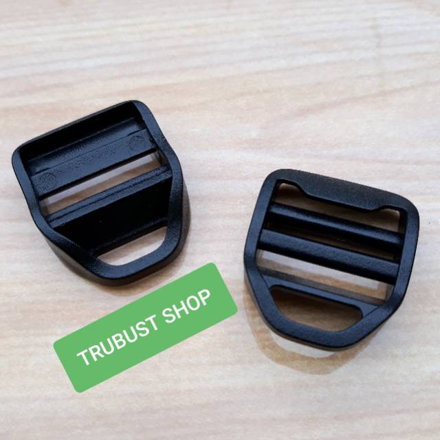 Ring ransel ring tangga acetal warna hitam 2,5cm jual ecer per 1pc