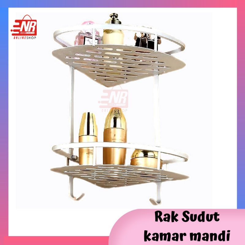 Rak sudut stainless / rak sudut toilet
