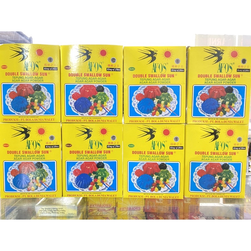 

Akos double swallow tepung agar agar