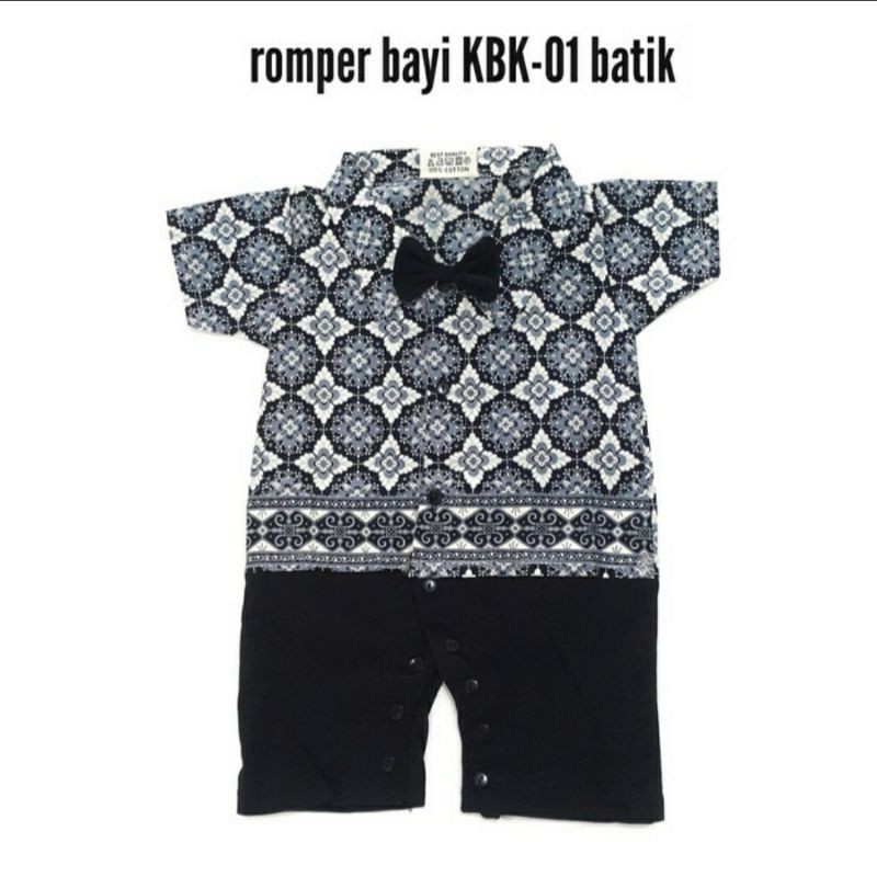 baju anak bayi laki laki cowok baju pesta kondangan lucu romper batik