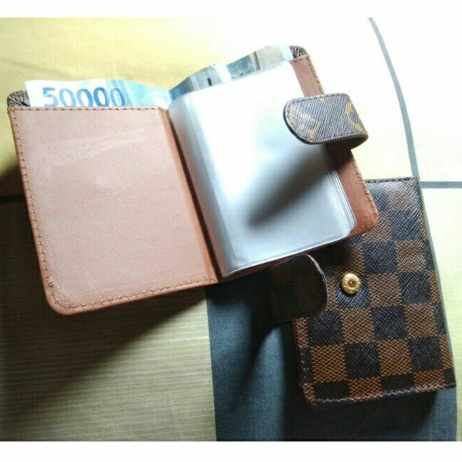 dompet kartu LV/damier kancing