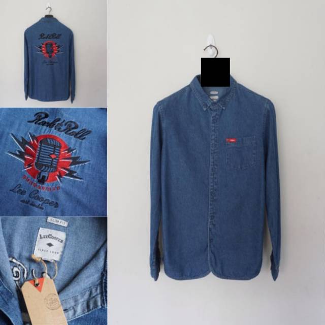 Lee Cooper Kemeja Denim Gerry Embro