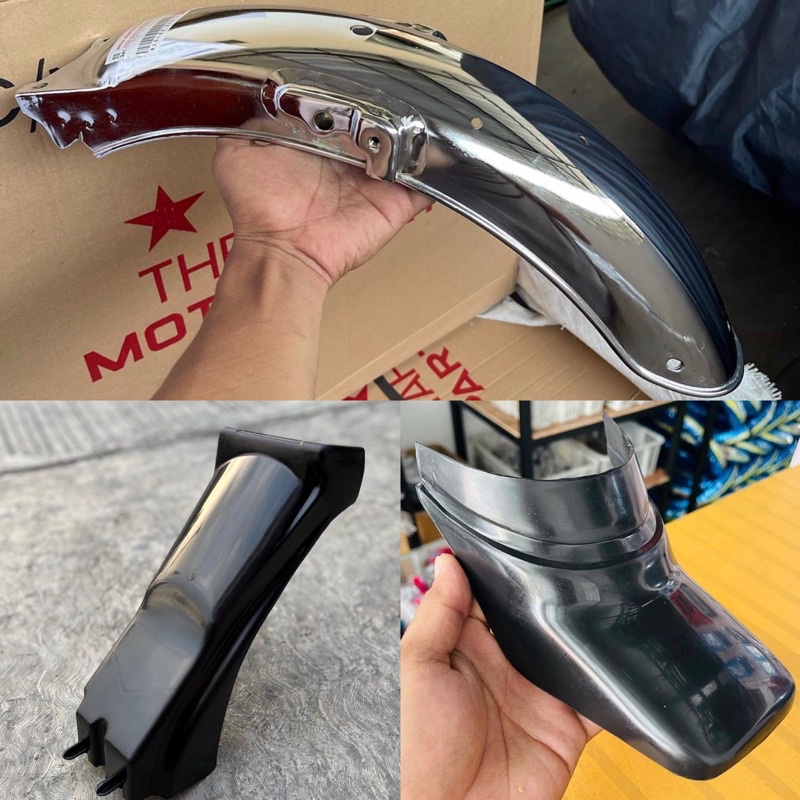 SLEBOR BELAKANG HONDA GL 100 SAMBUNGAN DEPAN KEPET SPAKBOR