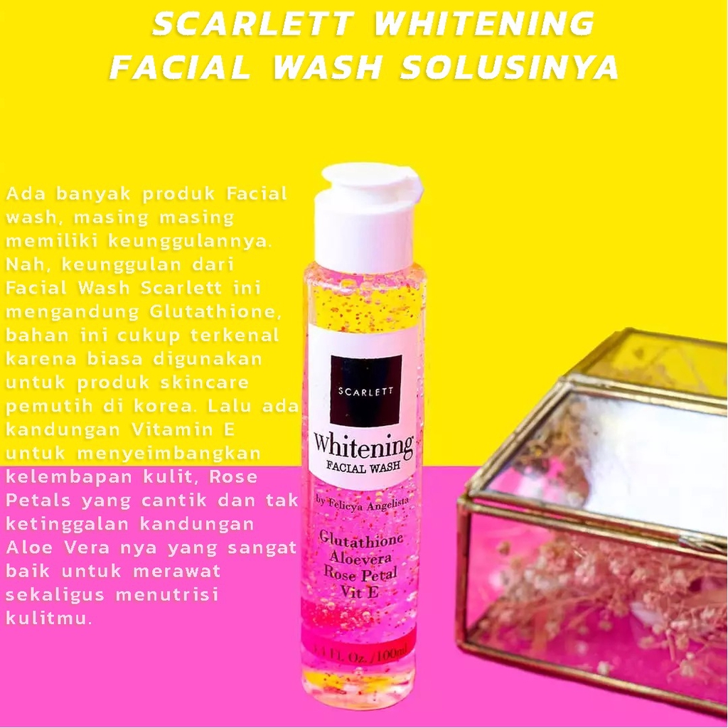 SCARLETT WHITENING Facial Wash Normal &amp; Oil Skin - 100ml