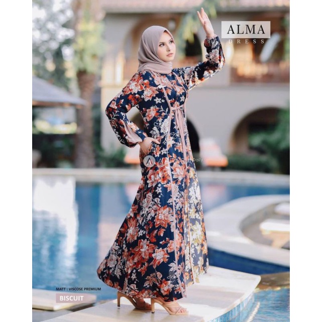 Gamis Viscose Premium Alfasa Daily Alma Dress