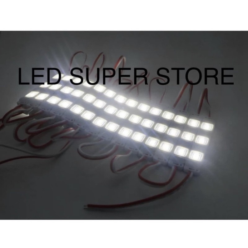 LED WaterProof  Modul 5630 3 LED 12V - LENSA INJEKSI - Putih -100pcs