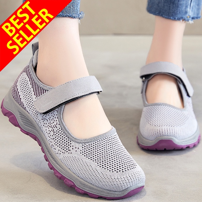 QINGSHUI Sepatu Sneakers Wanita Outdoor Sepatu Wanita Kasual Terbaru