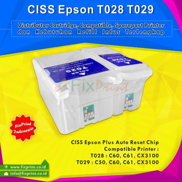 CISS Epson C60 C61 CX3100 C50, T028 T029