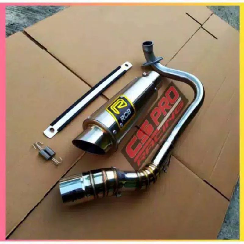 knalpot RCB leher kolong atas buat motor beat dan scopy