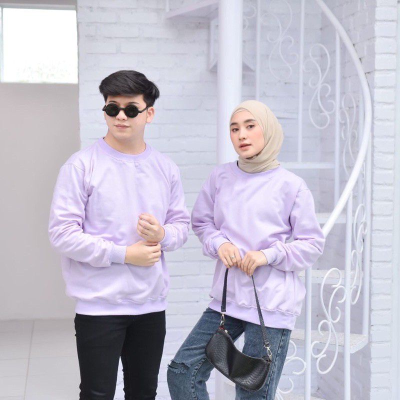 Jaket polos Crewneck polos | sweater polos | sweater basic UNISEX(pria&amp;Wanita)