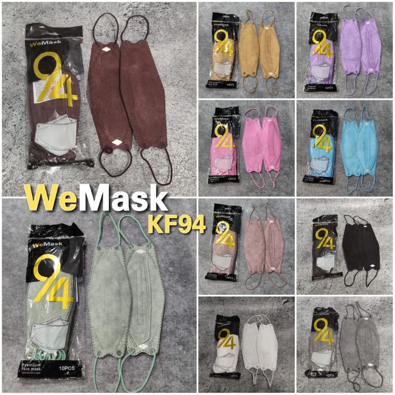 WEMASK KF94 10 PC - MASKER PREMIUM KF94 WEMASK 4PLY MEDICAL GRADE