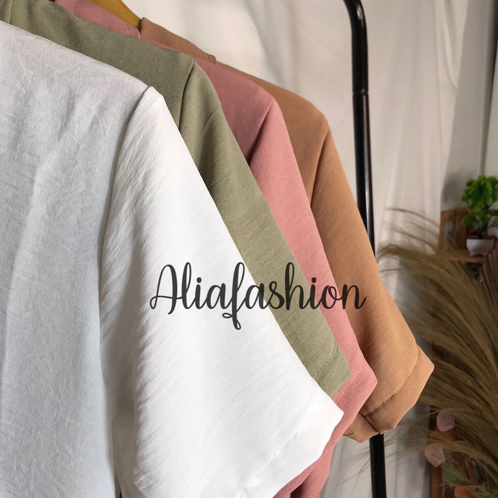 KEMEJA PENDEK CRINKLE/KEMEJA WANITA