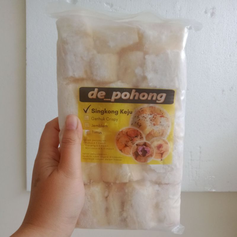 

Singkong keju de pohong 900gr potongan kecil-kecil