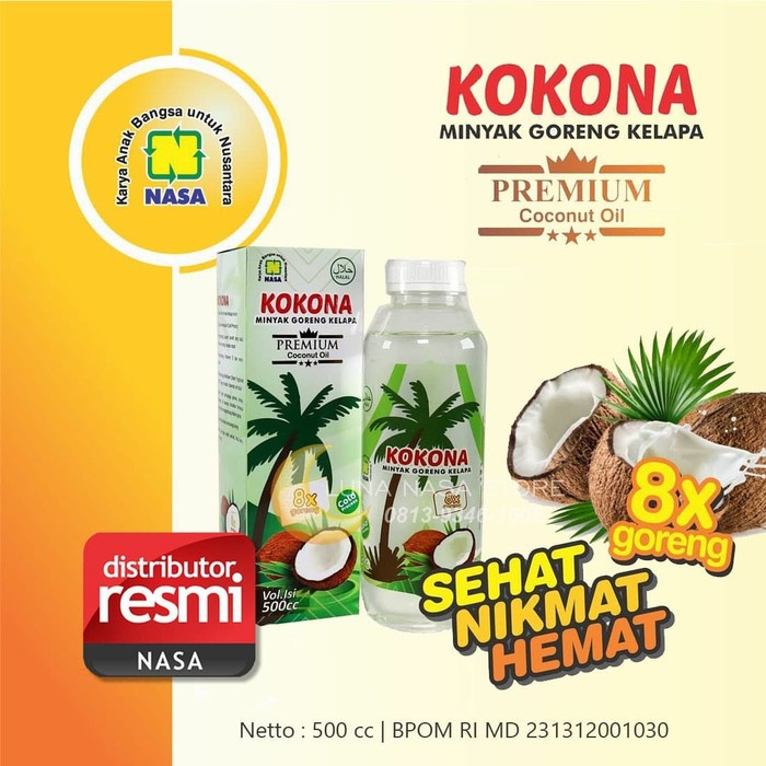 

KOKONA Minyak Goreng Kelapa Proses Dingin |minyak kelapa ASLI