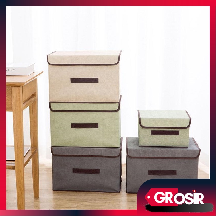Grosir - H912 Tempat Penyimpanan Serbaguna / Folding Box Storage / Kotak Penyimpanan Multifungsi