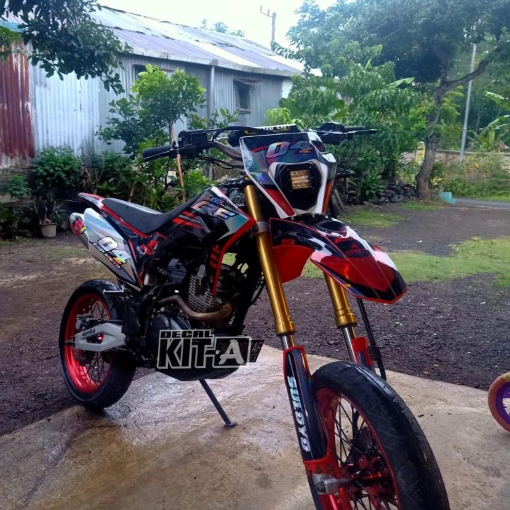 Decal Stiker CRF 150 L Custom Full Body Dekal Sticker Striping CRF 150 L Full Hologram