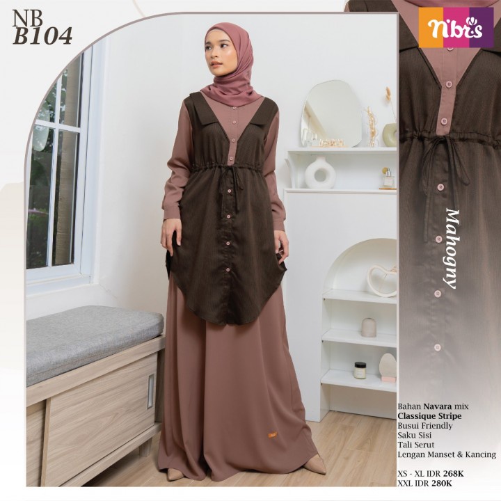 Gamis Nibras NB B104 / Fashion Muslim Dress