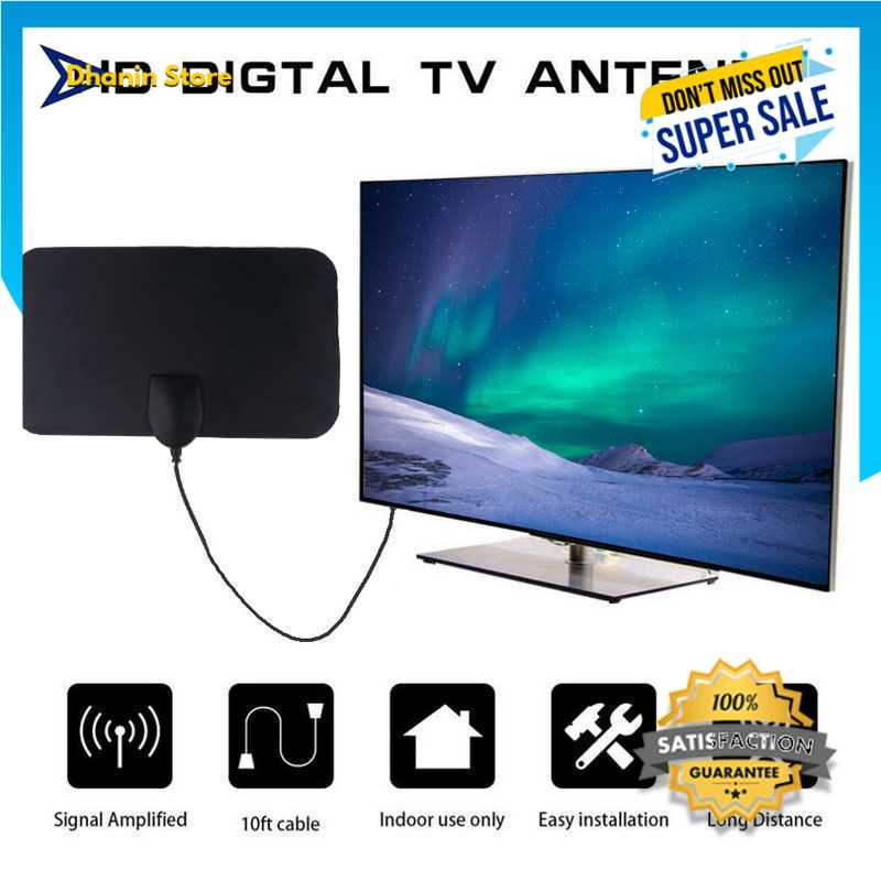 Antena Receiver TV Digital Indoor TFL-D139 Atena Antene TV DVB-T2 25 dB USB Signal Booster Boster Pe