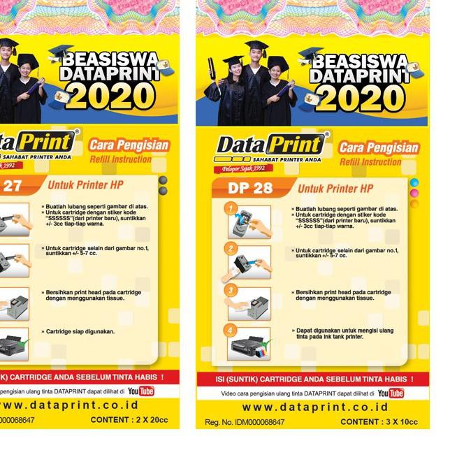 ✽ DataPrint Bundling Tinta Refill HP ✈