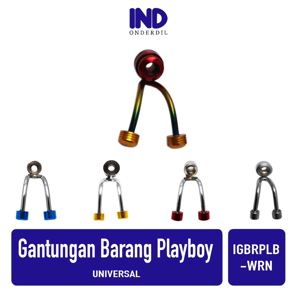 Gantungan-Pengait-Kait Barang Model Playboy-Play Boy Chrome-Silver-Pelangi