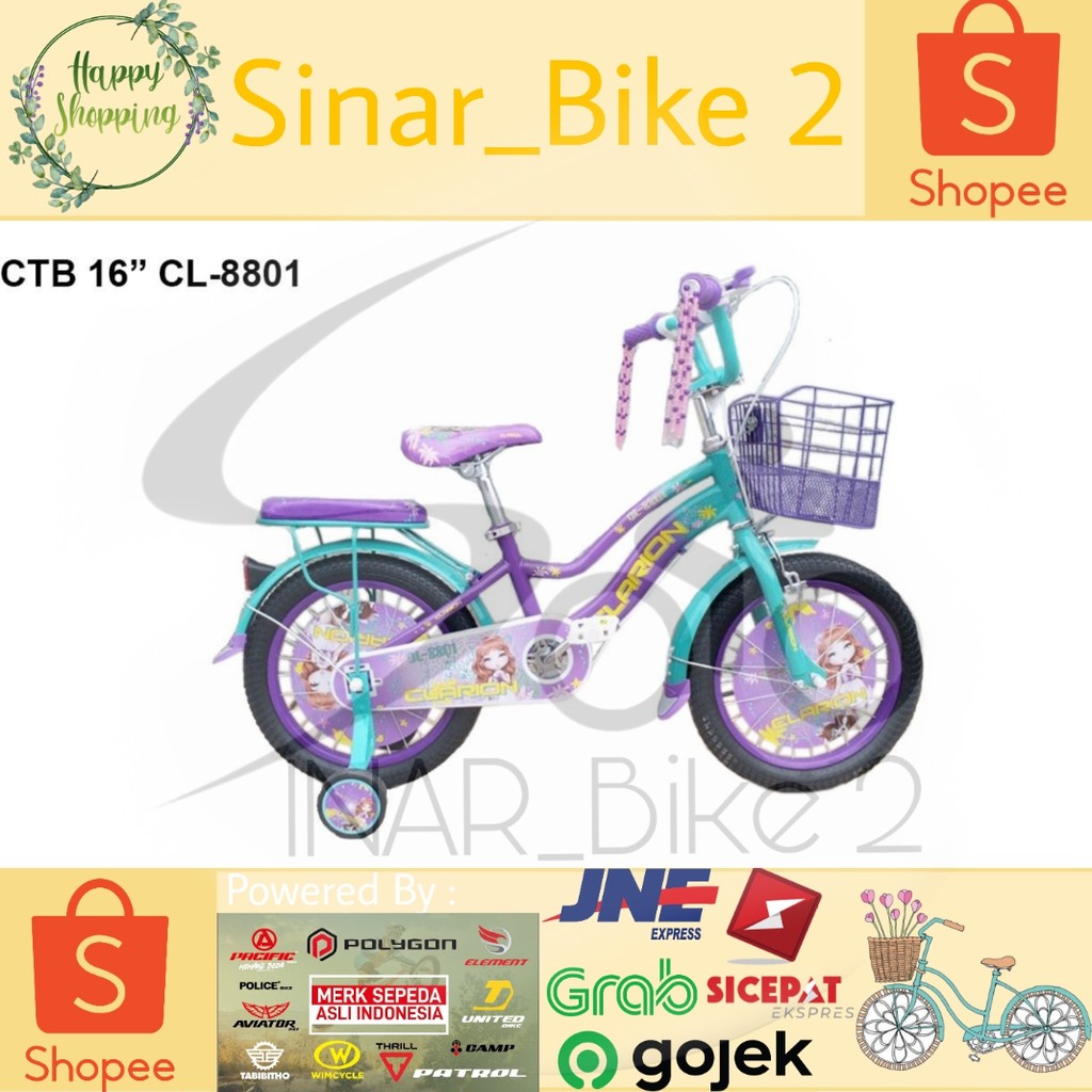 Sepeda Mini Anak 12 - 20&quot; Clarion Cl 8801 By Pacific (Gosend/Grab)