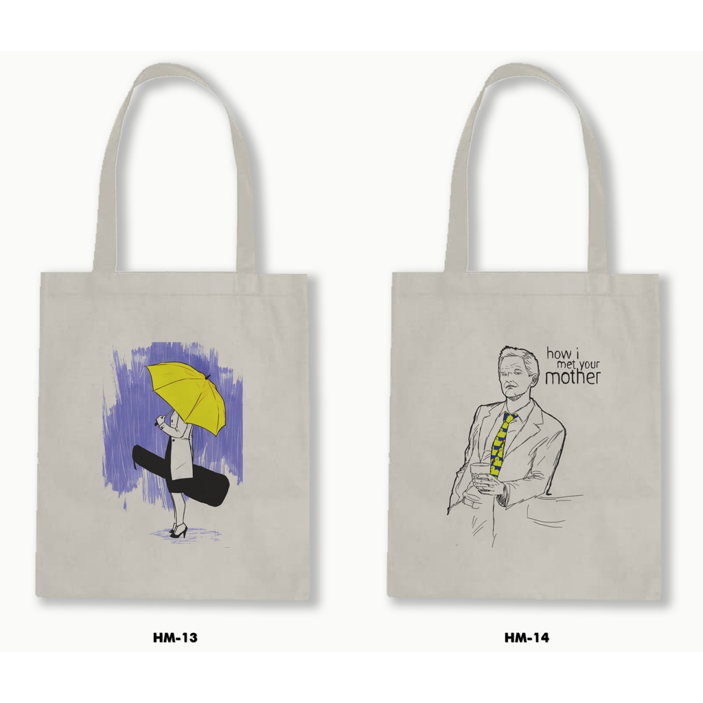 TOTE BAG BLACU - HOW I MET YOUR MOTHER / HIMYM 01