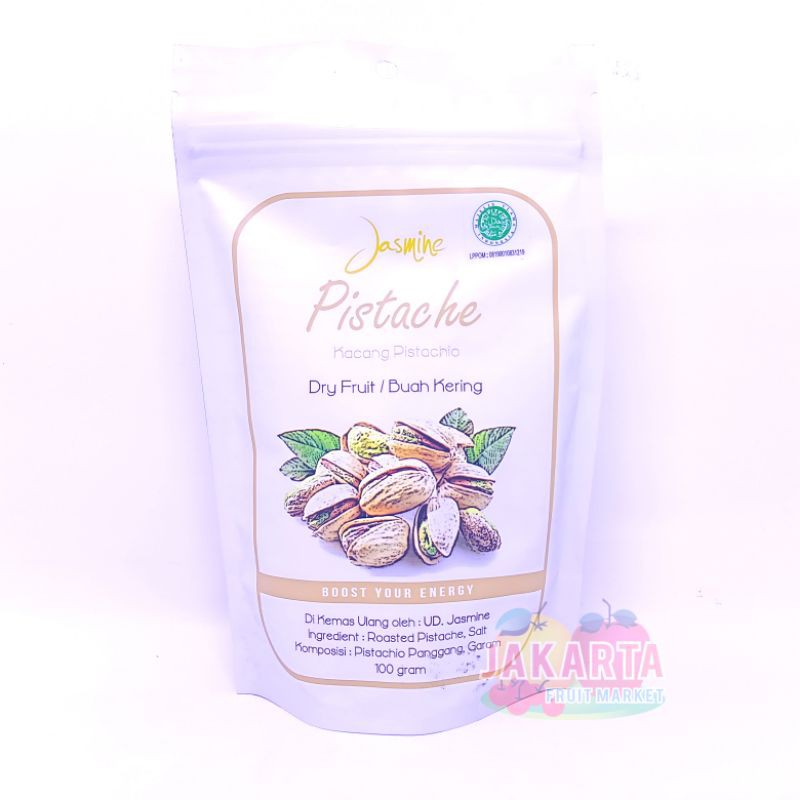 

(BUAH KERING) JASMINE DRY FRUIT PISTACHE 100G