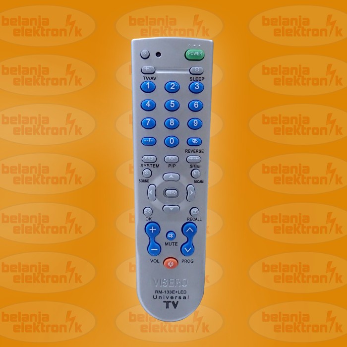 REMOTE TV UNIVERSAL VISERO RM-133E + LED