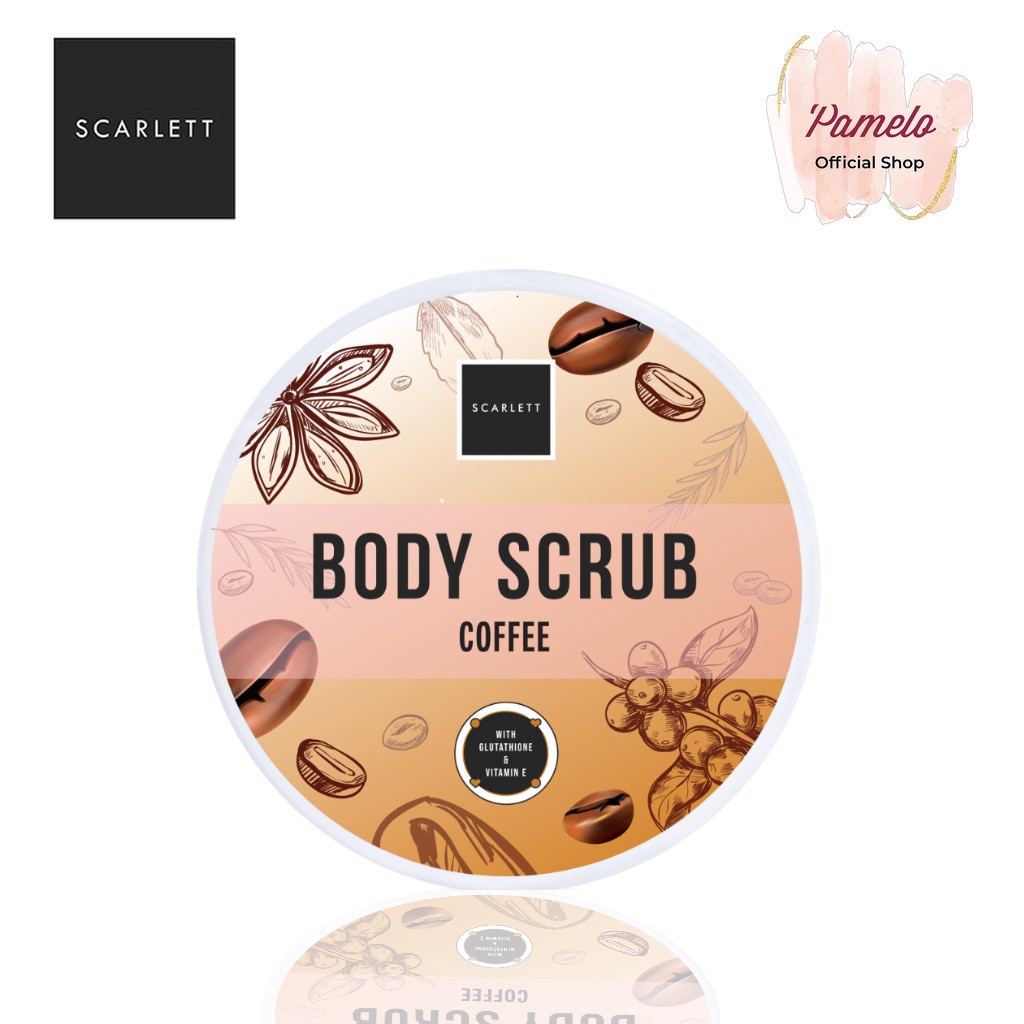 ❤️ Pamelo ❤️ Scarlett Whitening BPOM SALE 100% RESMI ORIGINAL SCARLET SCARLETT BY FELICYA ANGELISTA-Body Scrub Coffee