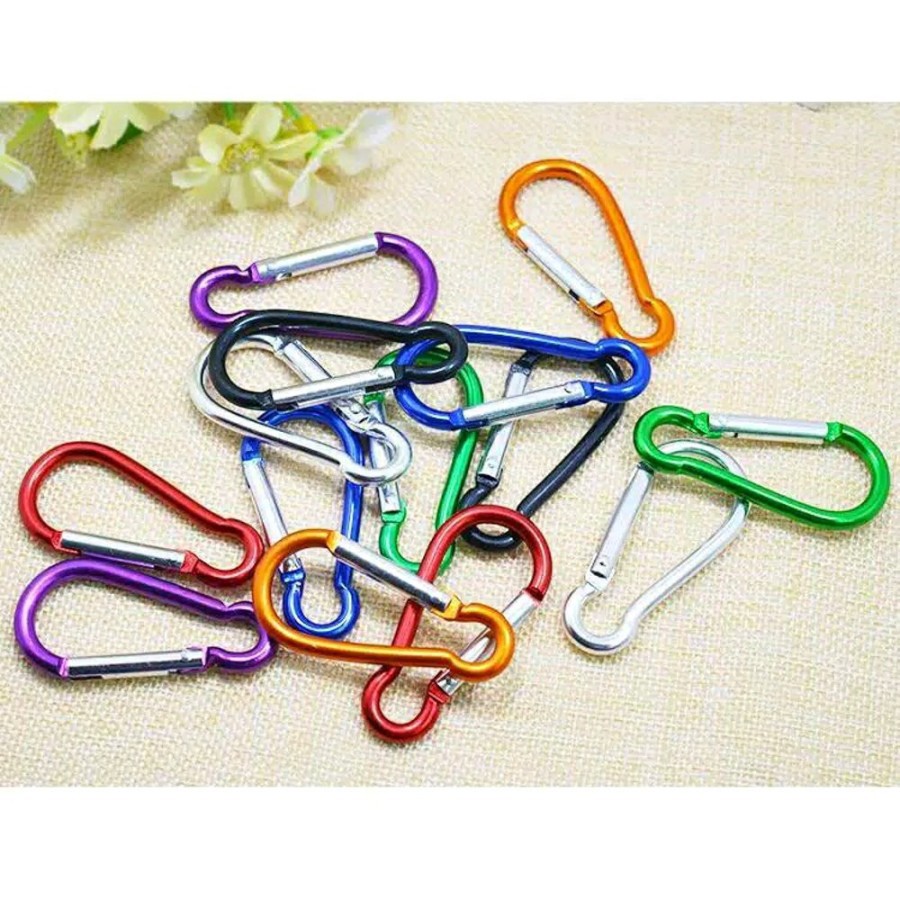 【COD】Carabiner Aluminium Alloy` Karabiner Mini` Gantungan Kunci` Keychain Lock` Quickdraw Buckle