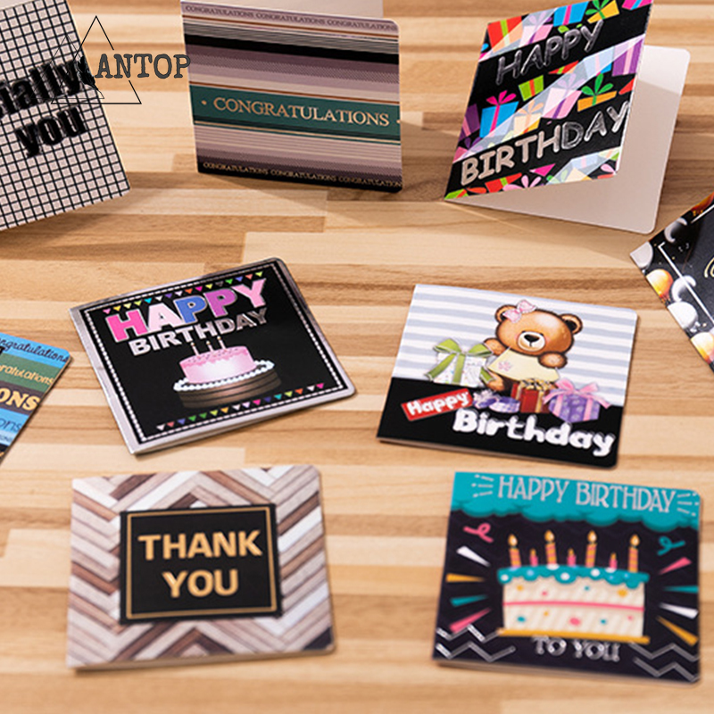 Happy Birthday Thank You Greeting Card Wedding Supplies Holiday Gift Card Kartu Ulang Tahun ANTOP