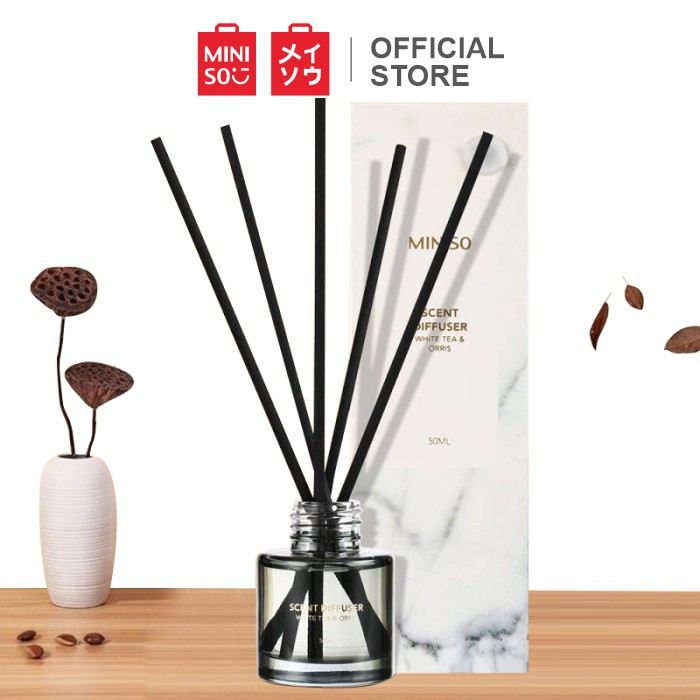 Miniso Official Sewangi Pengharum Ruangan Marble Series Aroma Scent/Scent Diffuser-White Tea & Orris