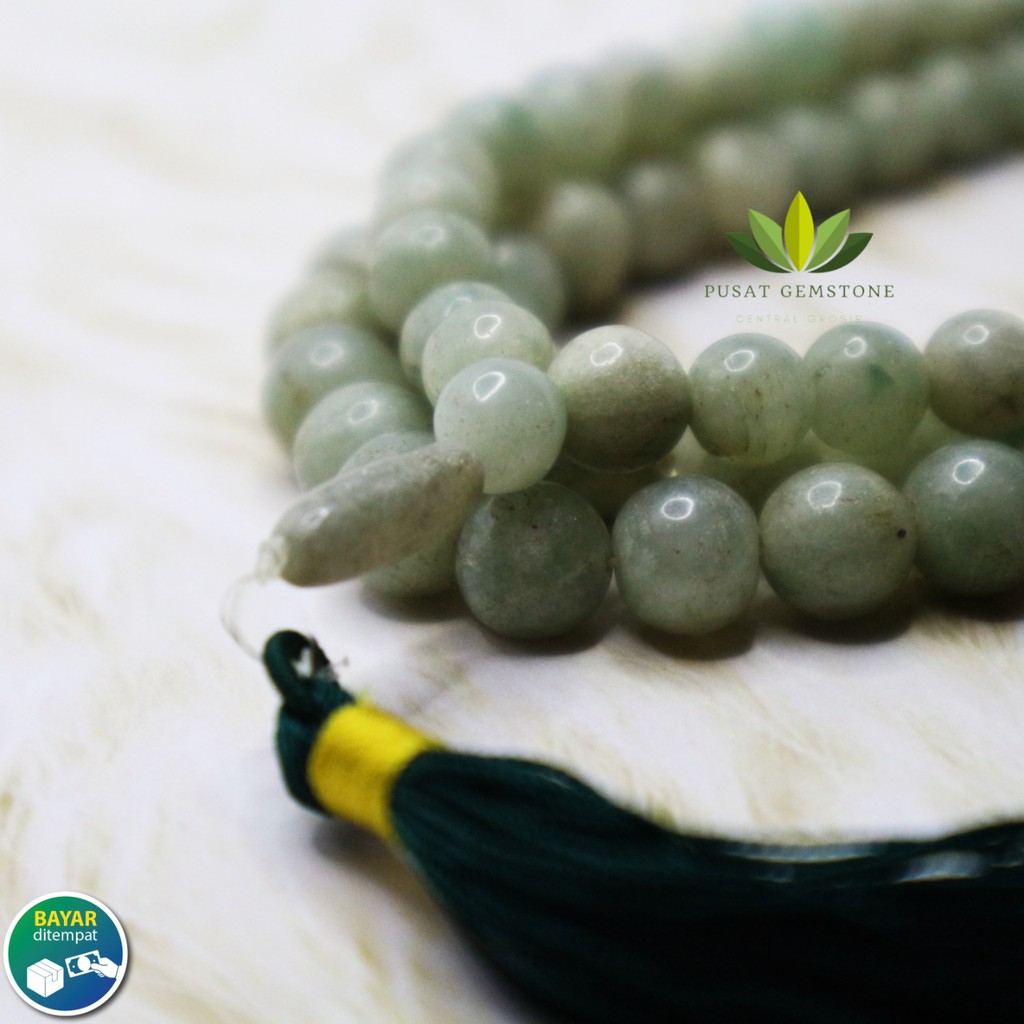 Tasbih Batu Giok Burma Asli