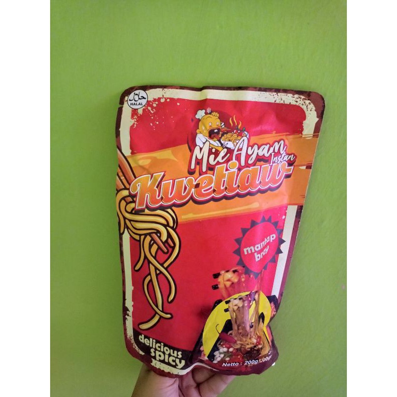 Mie Kwetiau Bascom Mie Ayam Instan Murah Enak Makanan Siap Saji