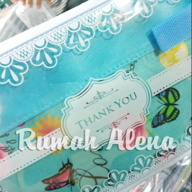 Souvenir Pernikahan Pouch Paris Kemas Mika Motif Terbaru Termurah